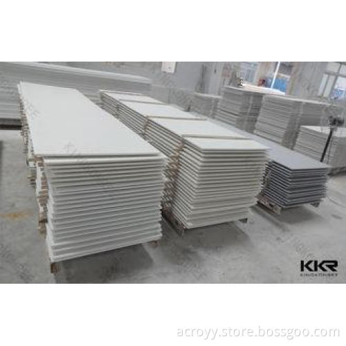 Personalized Matte White Acrylic Solid Surface Stone Slab S